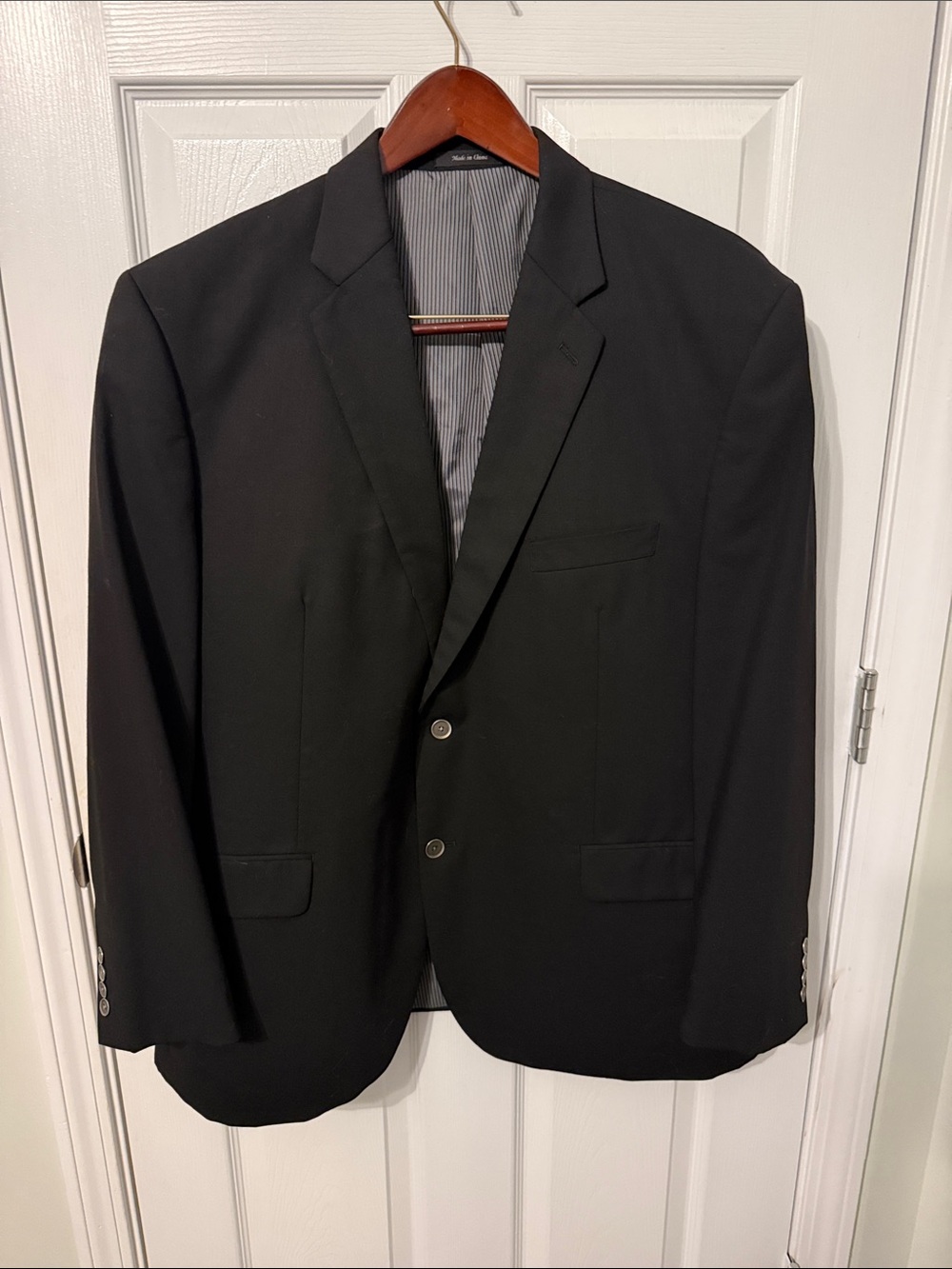 Calvin Klein Black Men's Two-Button Sport Coat